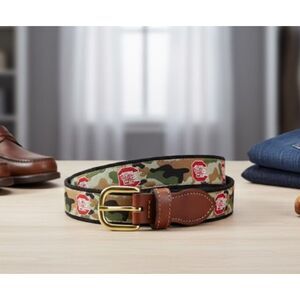 South Carolina Gamecocks Belt Brown Camo Leather Logo Red Black Size 34